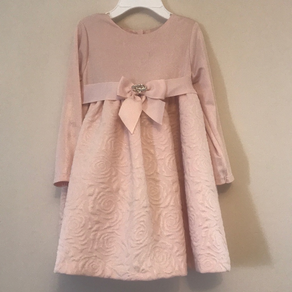 Valentines day Pink long sleeve dress size 24mo